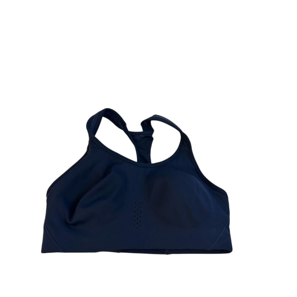 Avia Sports Bra Large 12-14 Navy Blue Racerback Keyhole High Impact Womens